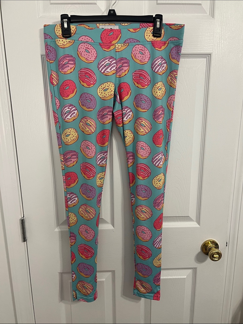 Tipsy Elves Aqua Donut Print Leggings